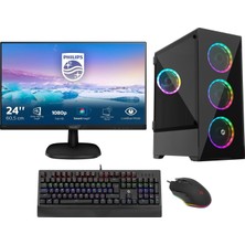 Go Gamer GA912DF Amd Ryzen 5 5500 16GB 256GB SSD GTX1050TI Windows 10 Pro 23,8" Masaüstü Bilgisayar