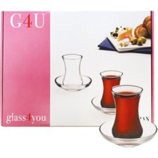 Paşabahçe G4U Hatıra Çay Seti 12 Parça 6'lı