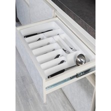 Starax 2287 54*49 Beyaz Plastik 8 Gözlü Kaşıklık S-2287-W