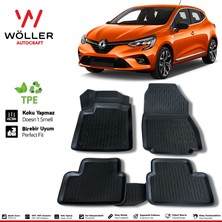 Wöller Renault Clio 5 Paspas 2020 Sonrası 3D Havuzlu Wöller Paspas