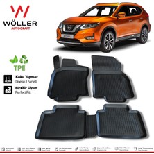 Wöller Nissan x Trail Paspas 2014 Sonrası 3D Havuzlu Wöller Paspas