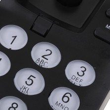 Nanlly Taşınabilir Mini Kablolu Masa Telefonu Sabit Tel Telefon Duraklatma Işlevi Siyah (Yurt Dışından)