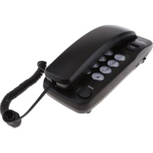 Nanlly Taşınabilir Mini Kablolu Masa Telefonu Sabit Tel Telefon Duraklatma Işlevi Siyah (Yurt Dışından)