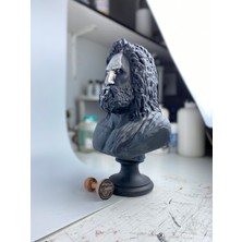 Hedgehog Art Shop Zeus 'silver Scar' Dekoratif Heykel, Pop Art Roma Yunan Heykelleri