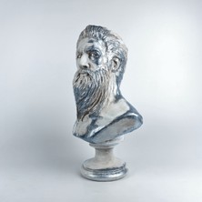 Hedgehog Art Shop Poseidon 'silver Moss' Dekoratif Heykel, Pop Art Roma Yunan Heykelleri