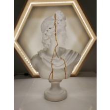 Hedgehog Art Shop Apollo 'gold Streak' Dekoratif Heykel, Pop Art Roma Yunan Heykelleri