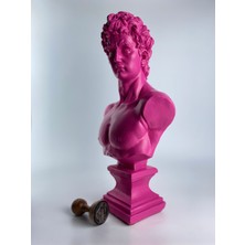 Hedgehog Art Shop David 'dark Pink' Dekoratif Heykel, Pop Art Roma Yunan Heykelleri