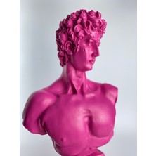 Hedgehog Art Shop David 'dark Pink' Dekoratif Heykel, Pop Art Roma Yunan Heykelleri