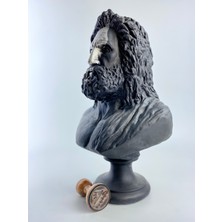 Hedgehog Art Shop Zeus 'silver Scar' Dekoratif Heykel, Pop Art Roma Yunan Heykelleri