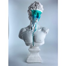 Hedgehog Art Shop David 'white Pastel' Dekoratif Heykel, Pop Art Roma Yunan Heykelleri