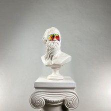 Hedgehog Art Shop Poseidon 'art Mask' Dekoratif Heykel, Pop Art Roma Yunan Heykelleri