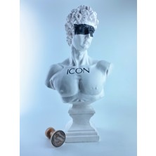 Hedgehog Art Shop David 'white Icon' Dekoratif Heykel, Pop Art Roma Yunan Heykelleri