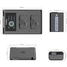Smallrig 3818 SONY NP-FW50 Batarya + Şarj Kiti