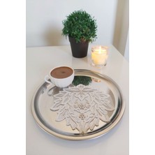 Emtory Home 6 Adet Love Krem Fransız Tarzı Modern Bardak Altlığı & Kokteyl Peçetesi