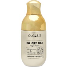 Olgasis 24K Pure Gold Hydratıng Glow Night Cream 50ML 24K Saf Altın Parçacıklı Nemlendirici  Gece Bakım Kremi