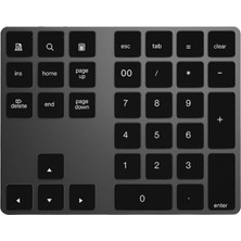 Sharplace Mini Bt 3.0 34 Anahtarlar Sayısal Tuş Takımı Bilgisayar Masaüstü Siyah Için Dijital Klavye (Yurt Dışından)
