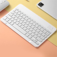 Sharplace Kablosuz Bluetooth 10 “tablet Dizüstü Bilgisayar Masaüstü Bilgisayar Defteri Beyaz Için Klavye  (Yurt Dışından)