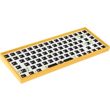 Sharplace KD84 Mekanik Oyun Klavyesi Dıy Kit.0/2.4g Kiraz  Parça Sarı Için  (Yurt Dışından)