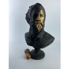 Hedgehog Art Shop Poseidon 'gold Scar' Dekoratif Heykel, Pop Art Roma Yunan Heykelleri
