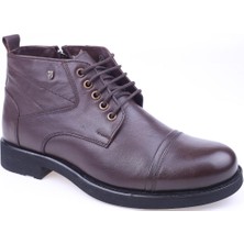 Burç 02549 Erkek Hakiki Deri Kürklü Bot