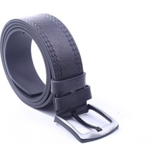 Grdderi 225 Erkek Siyah  Deri Kot Kemeri