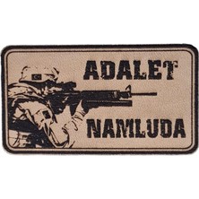Seyhan Askeri Malzeme Adalet Namluda Deri Peç - Arma - Askeri Patch