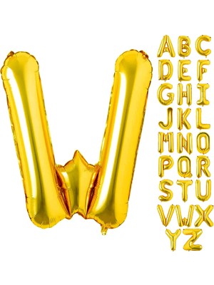Patladı Gitti Folyo Harf Balon Gold 16 Inç 36 cm