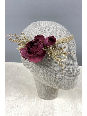 Hayalperest Boncuk Şakayık Çiçekli Saç Aksesuarı