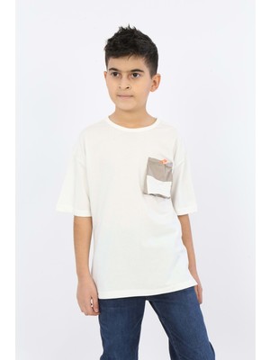 Toontoy Kids Erkek Çocuk Göğsü Cepli Tişört10