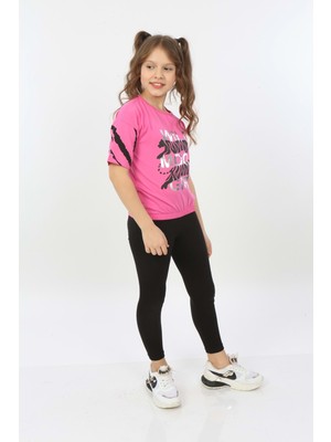Toontoy Kids Kız Çocuk Wild Wood Girl Baskılı Tişört10
