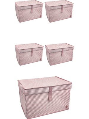 Epilons Düzenleyici Kutu Organizer Cırtlı Saklama Hurç Maxi Boy 30CM x 40CM x 50CM (5 Adet)
