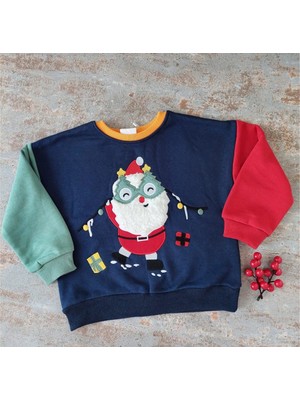 Rigel Noel Baba Baskılı , Çocuk Sweatshirt