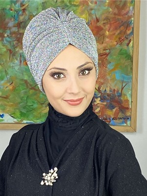 Butik Ambar Sultan Model Gümüş Büzgülü Dış Bone
