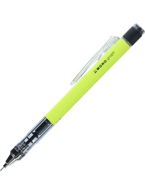 Tombow Mono Graph 0.5 mm Neon Sarı Mekanik Kurşun Kalem Ergonomik Tasarım ve Kaymaz Yüzey