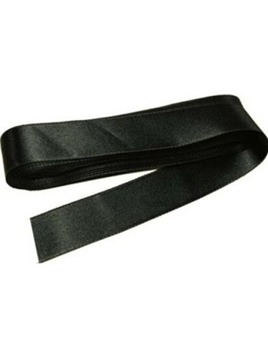 Hayalperest Boncuk Siyah Saten Kurdela 3 cm 10 mt