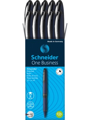 Schneider One Business 0,6 Mm Roller İmza Kalemi Siyah 10'Lu Kutu