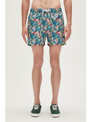 Bad Bear Parrot Swımshort Koyu Yeşil