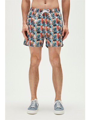 Bad Bear Monstera Swımshort Şeker Beyazı