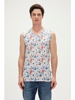 Bad Bear Areole Tank-Top Beyaz