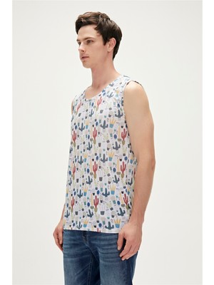 Bad Bear Areole Tank-Top Beyaz