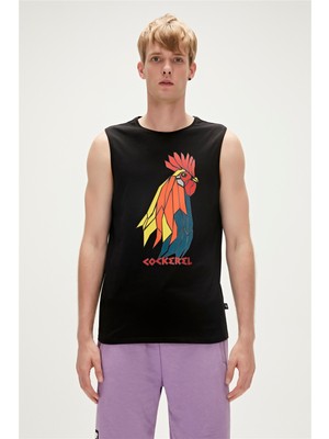 Bad Bear Cockerel Tank-Top Siyah