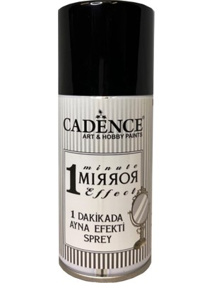 Cadence 1 Dakikada Ayna Efekti Yaratabilen Sprey Boya 150 ml Cam Dekorasyon İçin