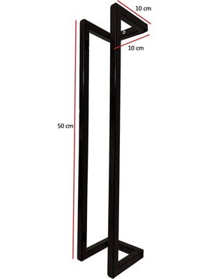 Miray Evim Tuvalet Kağıtlık Raf Model Metal Siyah