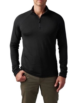 5.11 Stratos 1/4 Kısa Fermuar Sweat Siyah