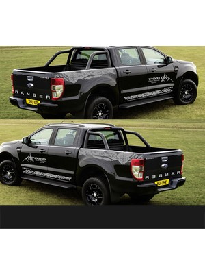 Melek Pazarı Ford Ranger Gövde Off Road 4x4 Araba STICKER-S1833