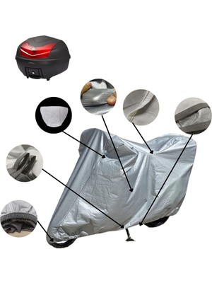 MaxDurable Gas Gas Mc 250 F Motor Brandası Arka Çanta Uyumlu Su Geçirmez Motosiklet Brandası