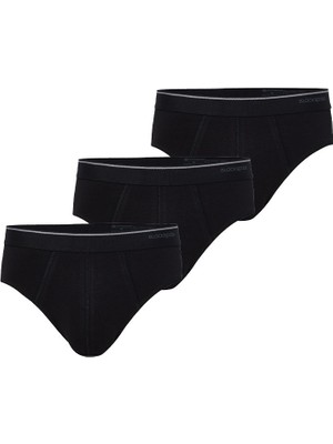 Blackspade 3'lü Paket 9672 Pamuklu Erkek Slip Külot Beyaz BS-9672-3