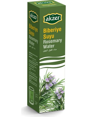 Akzer Biberiye Suyu 1 lt Ferahlatıcı Doğal İçerik ile Biberiye Aromalı Su