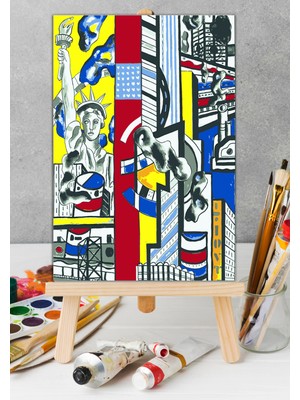 Carmen Sayılarla Boyama Seti - Fernand Leger - Study For Cinematic