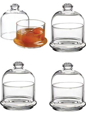 Paşabahçe 4 Adet 96966 Şekerlik, Reçellik, Tereyağlık Saklama Kabı